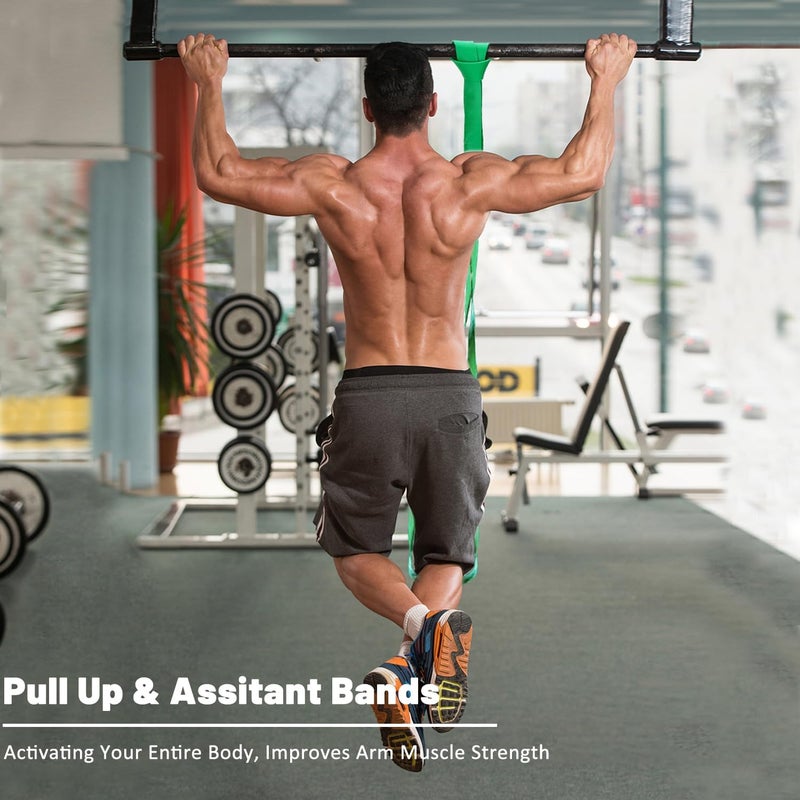 ROSAPOAR Resistance Bands, Pull Up Assist Bands - Workout Bands, Eexercise Bands, Long Resistance Bands Set for Working Out, Fitness, Training, Physical Therapy for Men Women - Image 3